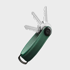 Leather Key Organiser - Matte Forest