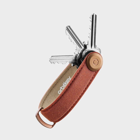 Waxed Canvas Key Organiser - Brick