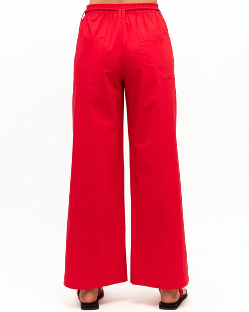 Manila Drawstring Pants - Red