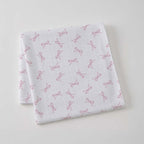 Pink Bow Muslin Wrap