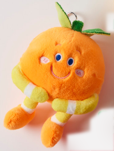 Plush Fruity Key Chain - Orange