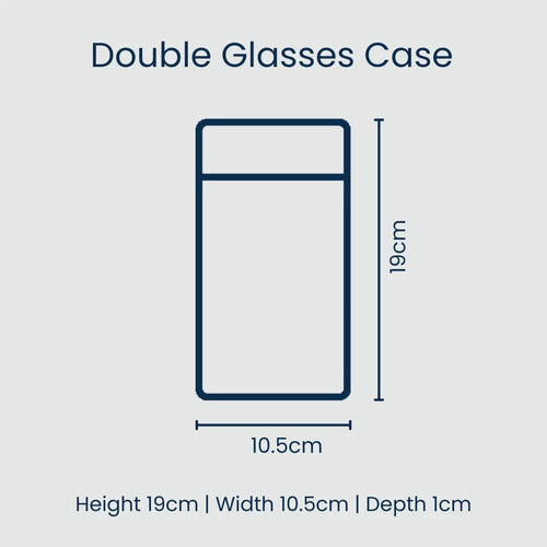 Double Glasses Case - Hydrangea