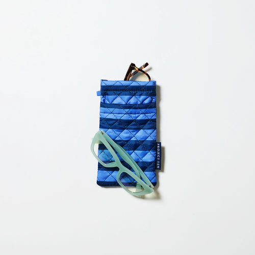 Glasses Case - Blue Stripe