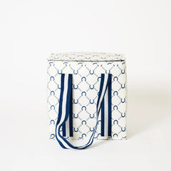 Medium Insulated Tote - Navy Horseshoe