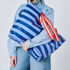 Medium Tote - Blue Stripe