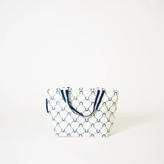 Mini Tote - Navy Horseshoe