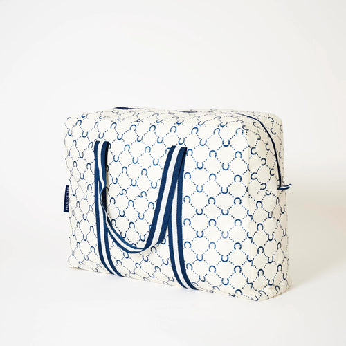Overnight Bag - Navy Horseshoe