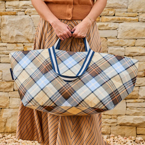 Oversized Tote - Country Plaid