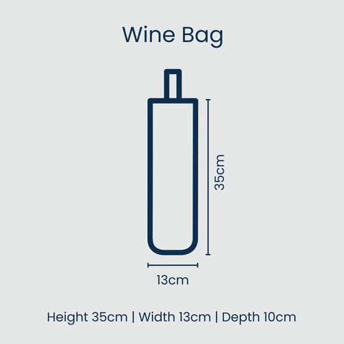 Wine Bag - Navy Horseshoe