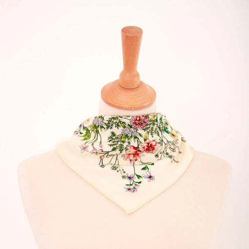 Silk Scarf - Heloise Floral Bouquet