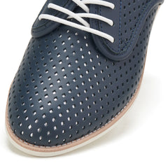 Derby Punch Navy/Silver Overlay