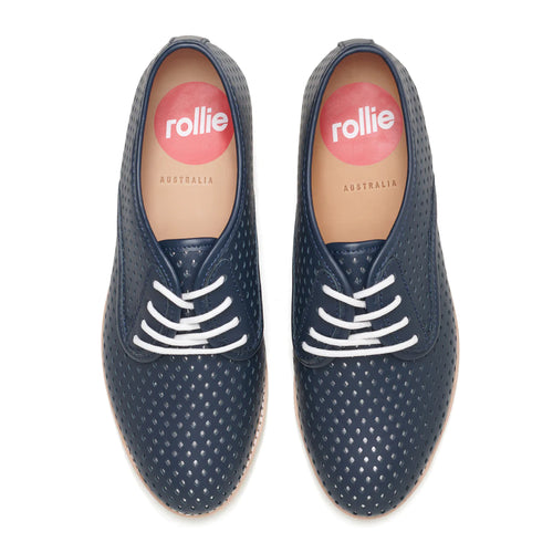 Derby Punch Navy/Silver Overlay