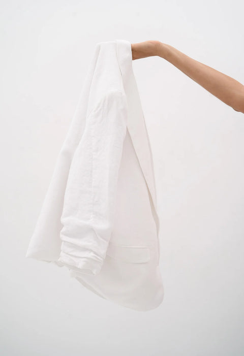 Humidity Seville Linen Jacket - White