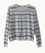 Ellie Stripe Cardi - Black/White