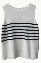 Stripe Tank Knit - White/Black