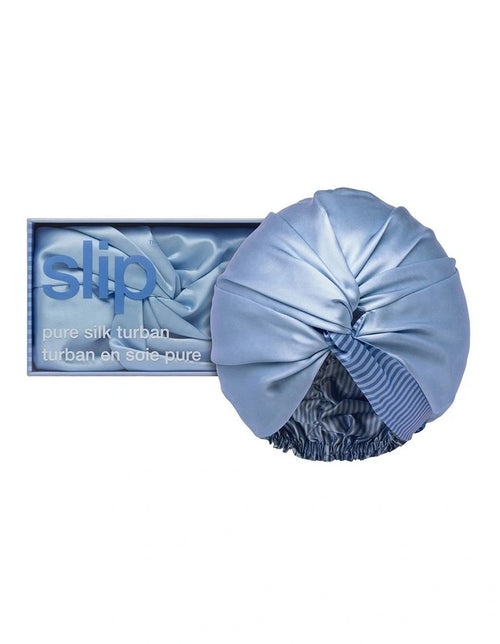 Slip Silk Turban - Cornflower