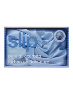 Slip Silk Turban - Cornflower