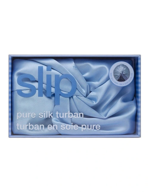 Slip Silk Turban - Cornflower