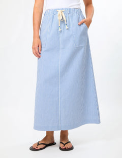 Leena Skirt - Sky Stripe