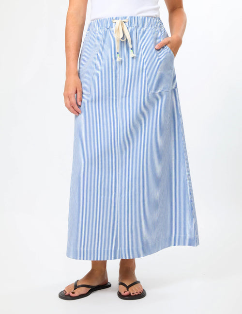 Leena Skirt - Sky Stripe