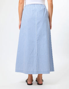 Leena Skirt - Sky Stripe