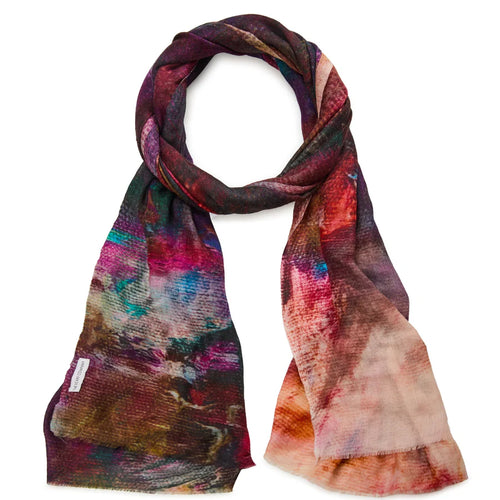 Aubergine Wool Scarf