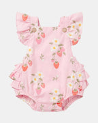 Baby Romper Strawberry Fields
