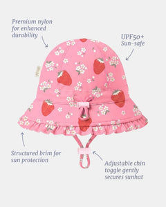 Swim Bell Hat - Twinkle Strawberry