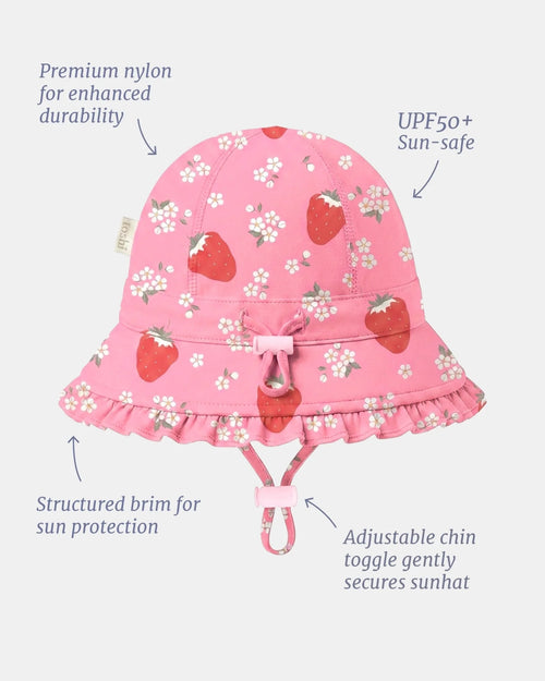 Swim Bell Hat - Twinkle Strawberry