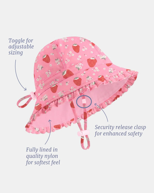 Swim Bell Hat - Twinkle Strawberry