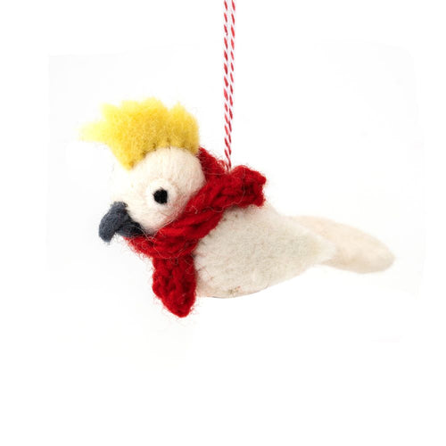 Felt Decoration Cockatoo Christopher