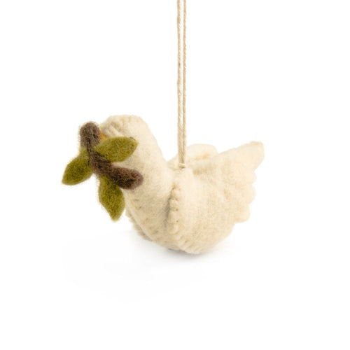 Felt Decoration Dove Daisy