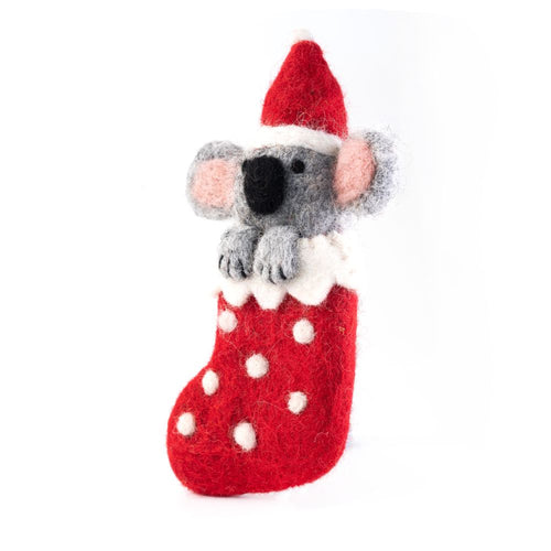 Felt Decoration Koala Stocking