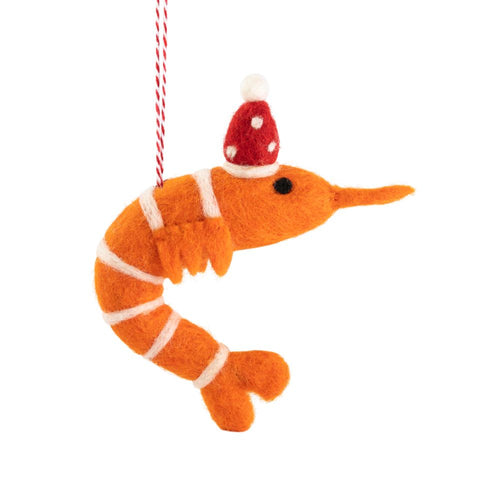 Felt Decoration - Prawn Peter