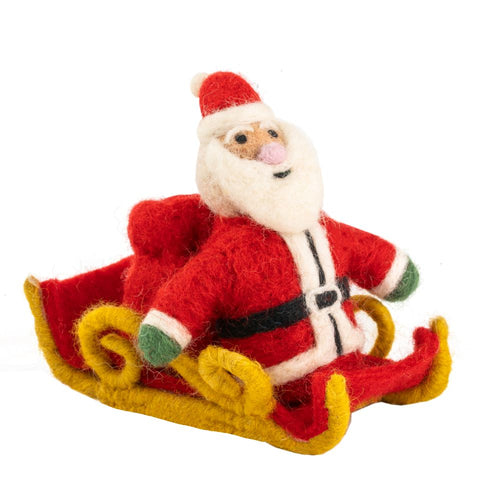 Felt Decoration - Santa Sleigh