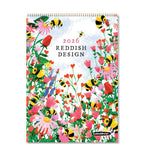 Vevoke Medium Wall Calendar - Reddish