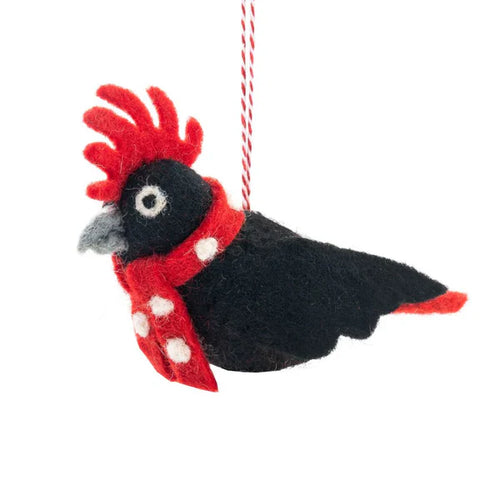 Black Cockatoo Carter Christmas Decoration