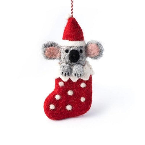 Koala Stocking Christmas Decoration