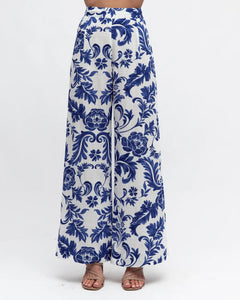 Baroque Pant - Blue/White