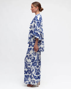 Baroque Pant - Blue/White
