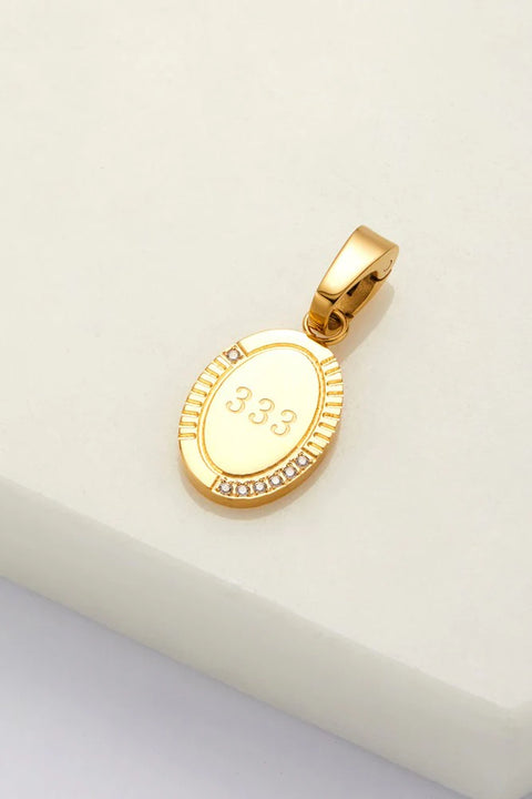 Angel Number Charm - Gold