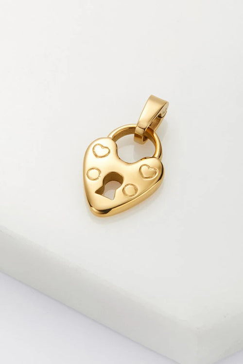Heart Locket Charm - Gold