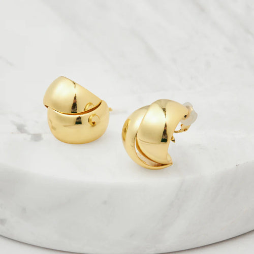 Jessie Clip on Earrings - Gold
