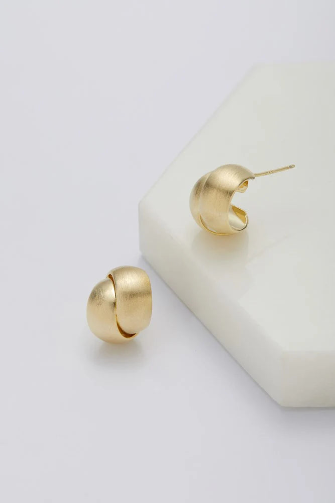 Jessie Earring - Brushed Gold