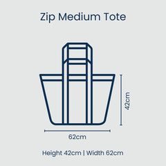 Zip Medium Tote - Spring