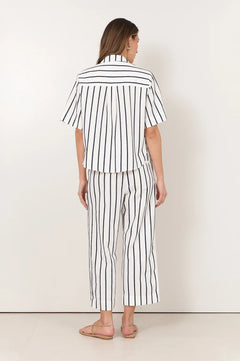 Cove Stripe Shirt - White/Navy