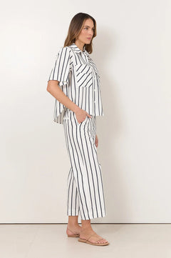 Cove Stripe Shirt - White/Navy