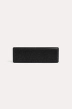 Rome Long Structured Clutch - Black