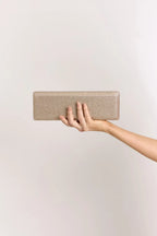 Rome Long Structured Clutch - Gold