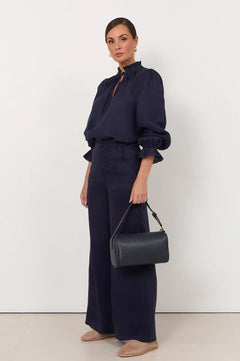Alexia Square Shoulder Bag - Navy